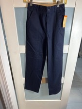 French Toast Boys Navy Relaxed Fit Uniform Pants Size14 Elastic Waistband 46-94