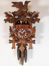 BEAUTIFUL CUCKOO CLOCK musical automata SWISS hear it VIDEO on LISTING! LOTSCHER