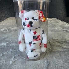 Ty Beanie Baby Glory the Bear DOB July 4, 1997,-Collectable