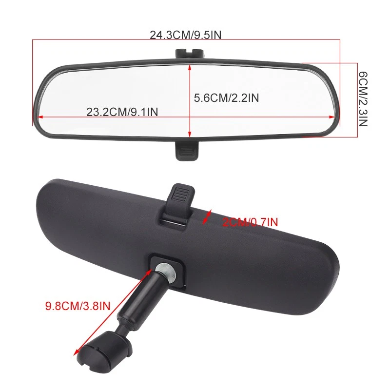 Interior Rear View Mirror 6U5Z17700B For 01-19 Ford C-Max Escape Focus Mustang - Image 3 of 4