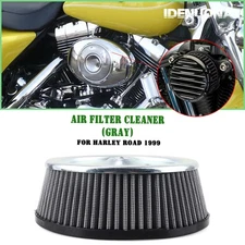 Gray Motorcycle Air Filter Cleaner For Harley Road 1999-07 2006 Dyna 29442-99A
