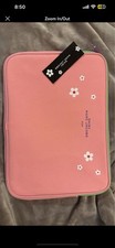 Marc Jacobs Daisy Pop Laptop Case Pink Green Purple Flowers Cosmetic Bag NWT