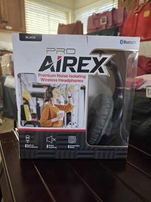 Pro Airex Wireless Bluetooth Headphones Stereo Over Ear Headset Gray NIB Sealed
