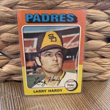Larry Hardy Rookie 1975 Topps #112 San Diego Padres Baseball Card EX. rookie card picture