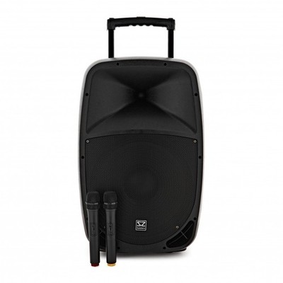 BWARE SubZero P15 Tragbarer PA-Lautsprecher mit Bluetooth und Funkmikrofonen