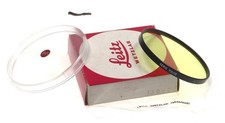 LEITZ YELLOW CAMERA LENS CONTRAST FILTER 1 SERIE VIII/IX YELLOW NEW 13022 LEICA