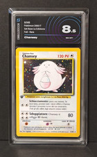 Chansey Holo 1ª Ed Set Base 3/102 ITA AiGrading 8.5 - Carta Pokémon Gradata