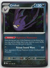 Crobat 051/086 Rare Chaos Rising Pokemon Holo Near Mint