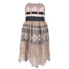 NWT Lulu's Miss Minuet Strapless Dress Sz M Pink Lace Romantic Feminine HOCO