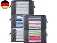 5 StüCk 90L GroßE Aufbewahrungstasche Schrank Organizer Set, Withosent Faltbar K