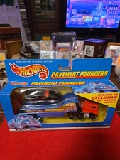 1999 Hot Wheels Pavement Pounders Black Ferrari 348 With Red Interior 1999 Hot Wheels Pavement Pounders Black Ferrari 348 With Red Interior