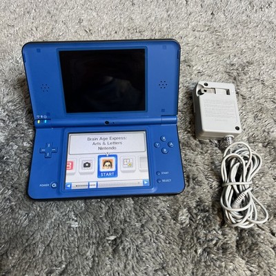Nintendo DSi XL Blue Console (UTL-001) Works, Top Screen Blank - Parts / Repair