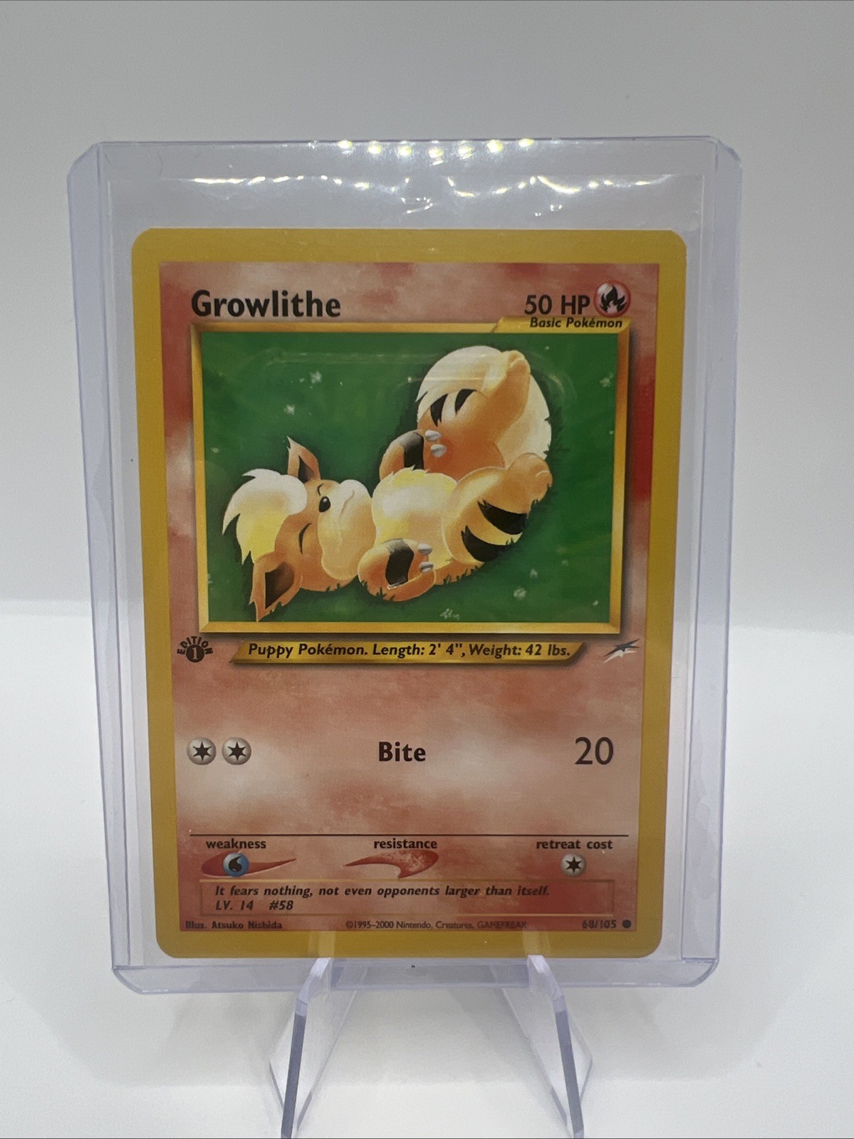 Growlithe 68/105 1st Edition Neo Destiny Pokemon NM