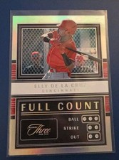 🔥 2023 Elly De La Cruz /50 Panini Three and Two Full Count Holo Silver FC-EDC