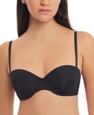 LAUREN RALPH LAUREN UW Luxe Smoothing Convertible Bra Size 34B Black Retail 68