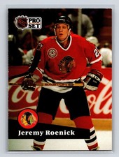 1991-92 Pro Set - Jeremy Roenick #40 Chicago Blackhawks Hockey Card