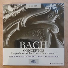  Bach: Concertos - The English Concert - Trevor Pinnock (5 CD Set, 2000)