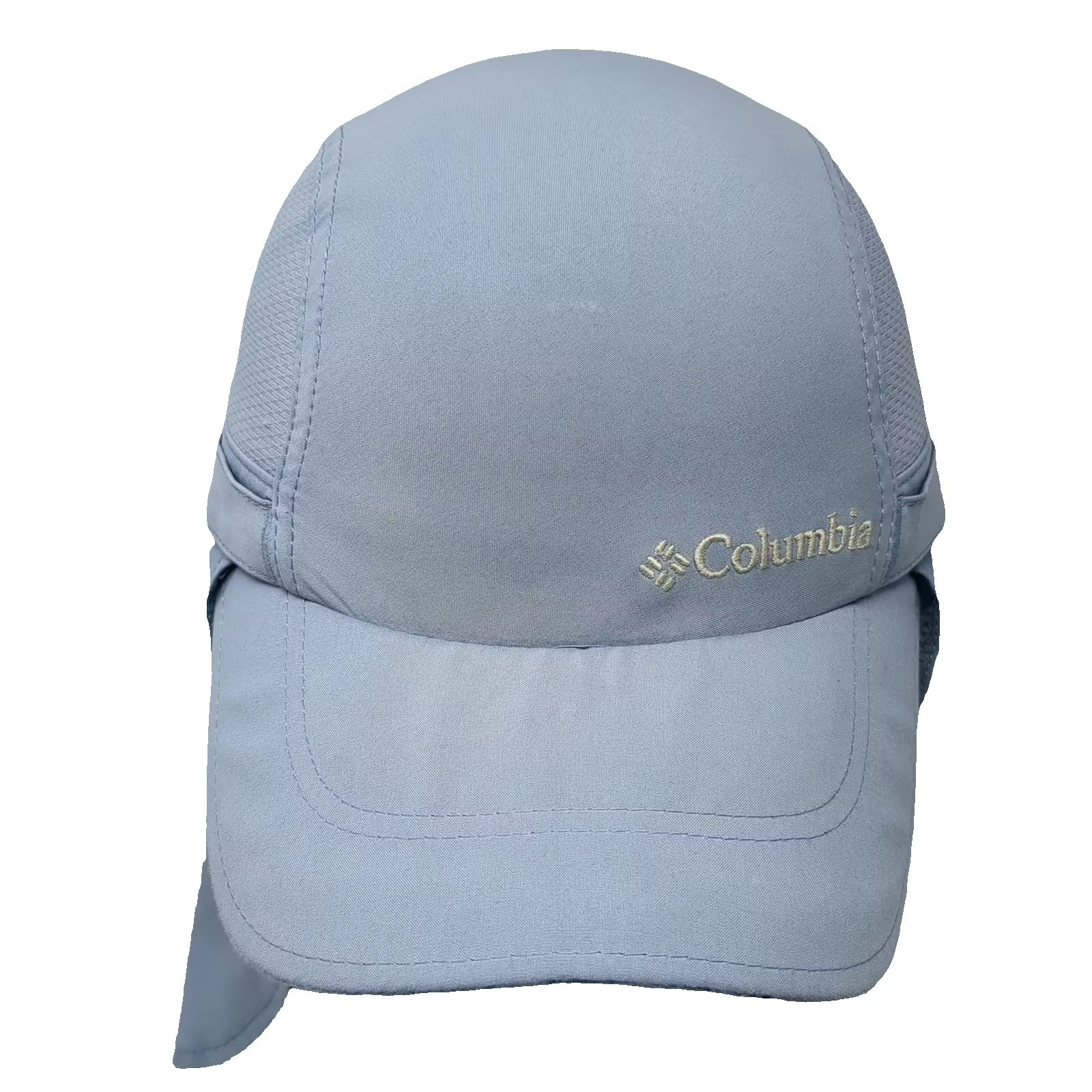 Columbia Baseball Cap Blue One Size Slideback Neck Cape Sun Shield Hat Mesh