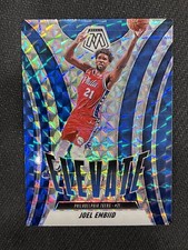 2024-25 Panini Mosaic - Elevate Joel Embiid #23 Reactive Blue Mosaic Prizm