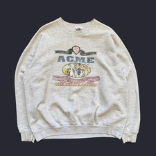 Rare Vintage 1991 Acme Looney Tunes Faded Distressed Crewneck