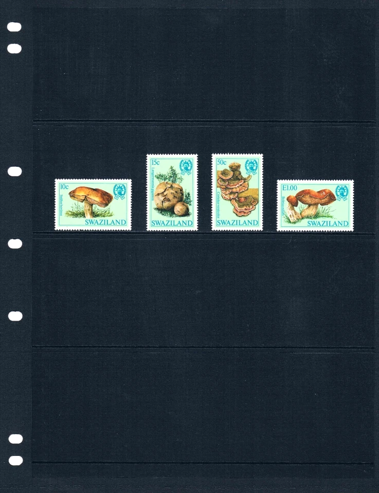 $13.00 Scott Value - 1984 SWAZILANDIA Hongos Vida Silvestre Africana CV MNH NH UM Foto 2 de 4