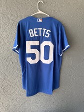 Dodgers Betts Baseball Jersey Blue Size XL