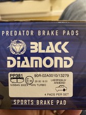 NISSAN 300ZX Black Diamond Brake Pads Rear