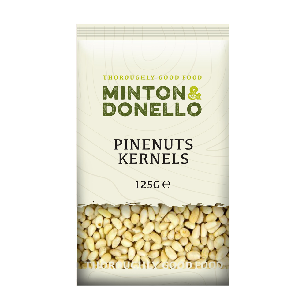 Minton & Donello Pine Nut Kernels Raw Nuts 6 x 125g