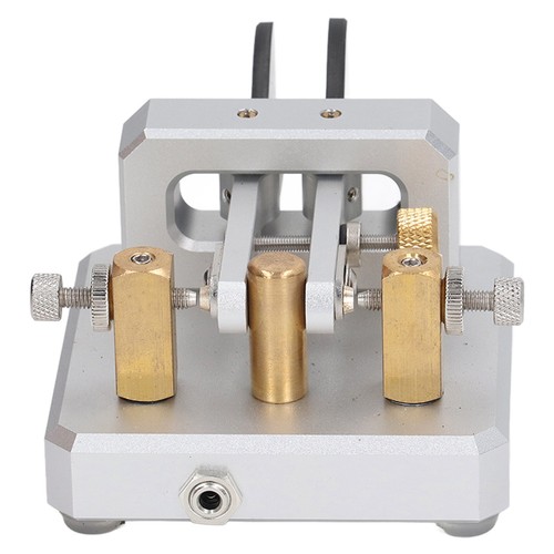 Morse Code Key Double Paddle Automatyczny telegram krótkiego fali CW Tapper do - Zdjęcie 10 z 23