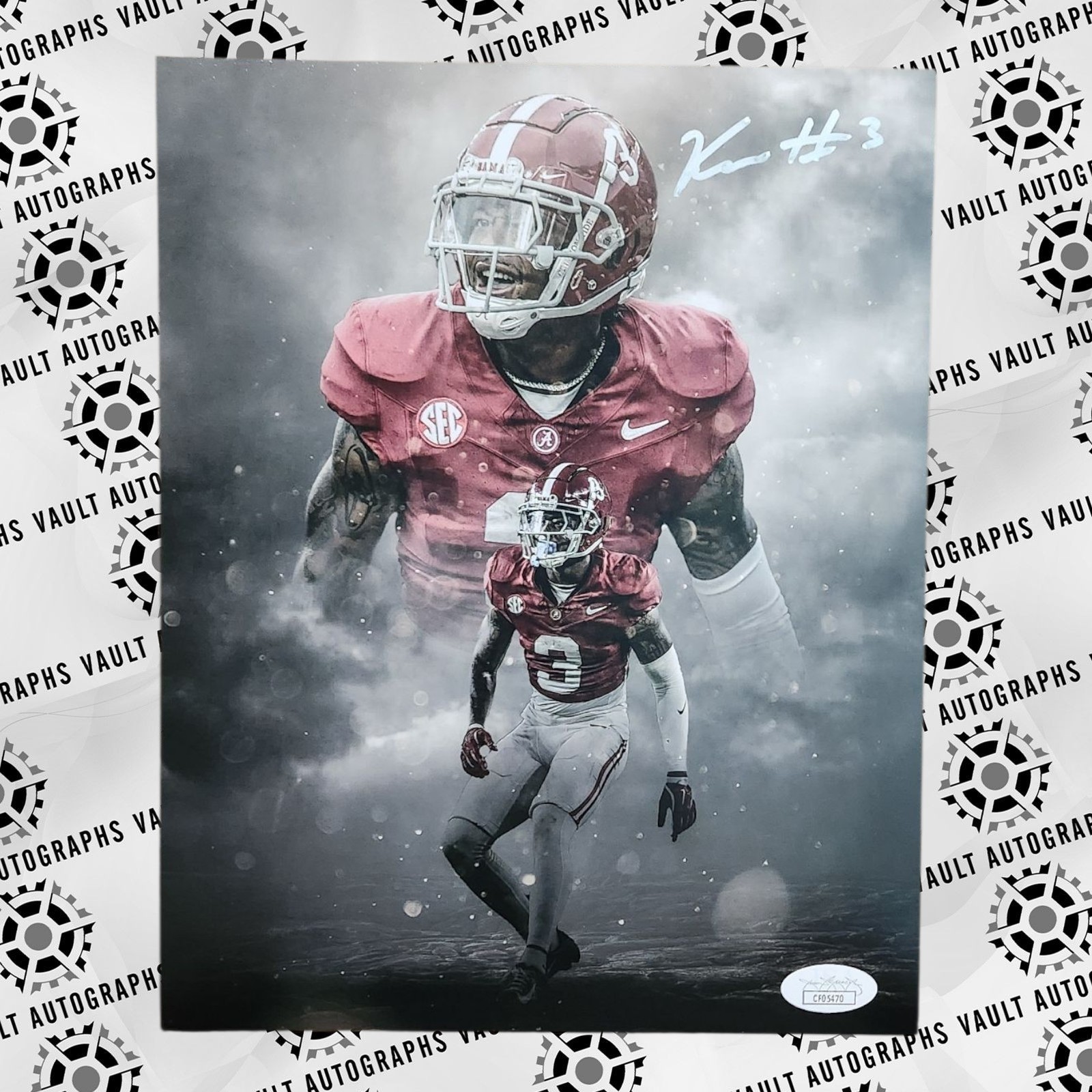 Keon Sabb Autographed Signed Alabama Crimson Tide 8x10 Photo Football NCAA Roll Tide JSA COA 
