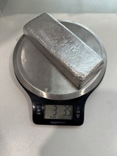 Hand Poured 3 Pound 3.5 Oz Pewter Bar/Ingot￼