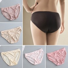 Women Briefs Knickers Mulberry Silk Panties Ladies Breathable Underwear HOT