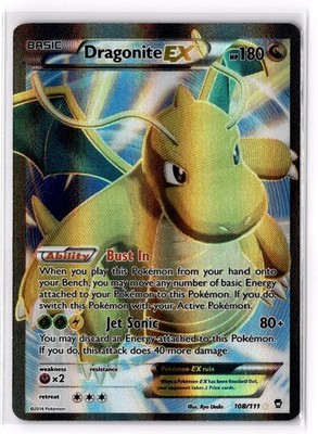 Dragonite EX (108 Full Art) 108/111 XY - Furious Fists FFI Holo MP