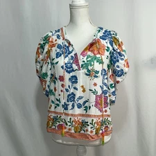 Rachel Zoe Women's Multicolor Floral Tunic Lightweight Size Small