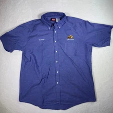 Red Kap Blue Bell Work Shirt Mens Short Sleeve Button Up Uniform Thomas
