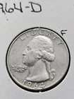 1964-D Washington Quarter 25C Silver Denver Circulated