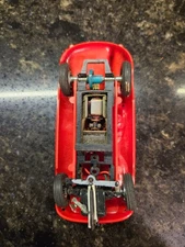 Strombecker Jaguar D-type 1/32  slot car.  Pittman motor.  Steering. Read desc