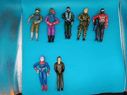 Vintage Various 1980's G I JOE Figures + 2 Matchbox/Tonka figures