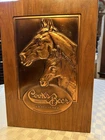 Vintage Cook's Goldblume Beer Copper Sign Wall Art Kraeusened Horse Sign