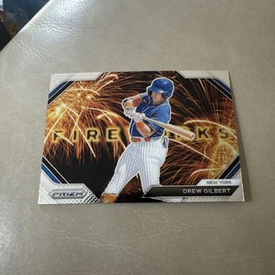 2024 Panini Prizm Drew Gilbert #2 BASEBALL New York Mets Fireworks