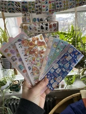 Huge Lot Of Cute Kawaii Korean + Japanese Stickers: Cute Puffy, Mini, Glitter+