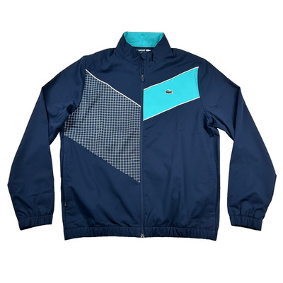 Lacoste Sport Jacket Mens Large 5 Full Zip Warmup Training Tennis Colorblock 
