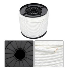 1/4 Inch Nylon Rope 500 Foot Spool 100 Nylon Solid Braid Rope Dyeable White