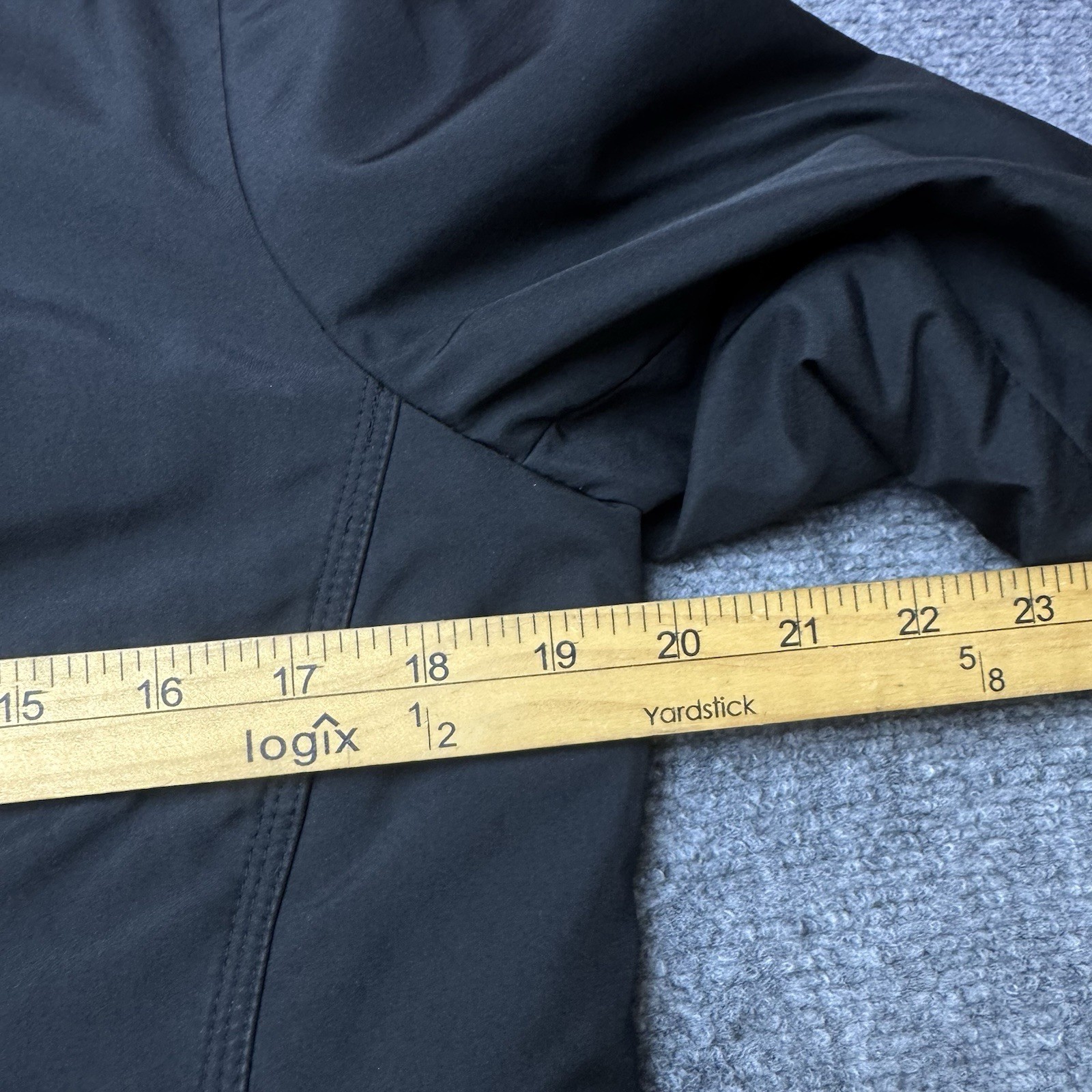 GAP Black Snap Button Collared Jacket Women's Siz… - image 12