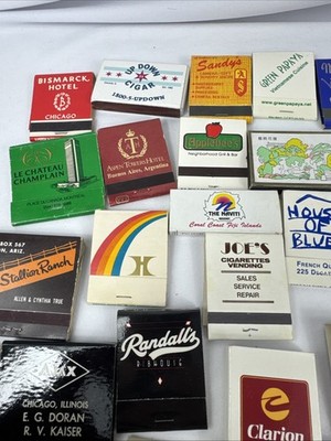 50 Vintage Matches Matchbook Illinois & Other U.S. States Some Unstruck