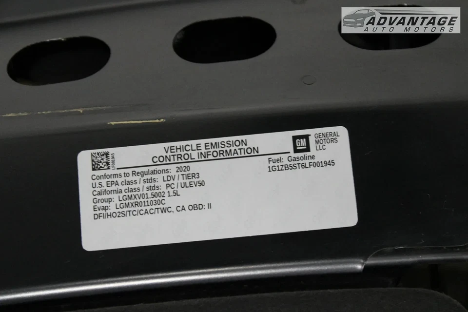 Chevy Malibu 2016-2024 capó delantero capó carcasa panel negro conocer hervidor de agua OEM Foto 4 de 4