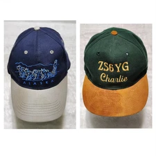Alaska cap hat Artic Circle enterprises adjustable + Green Charlie Set Of 2