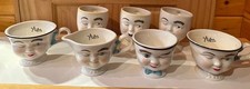8 Bailey's Irish Cream Coffee Cups  MR. & MRS. Winking With Sugar & Creamer