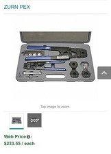 PEX CRIMP TOOL, 1,322 LB, 0.375 IN MIN COMPATIBLE WIRE SIZE, ½ IN/¾ IN/⅜ IN/⅝ IN