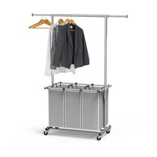 Simple Houseware 3 Bags Laundry Sorter with Extensible Clothes ... FAST USA SHIP